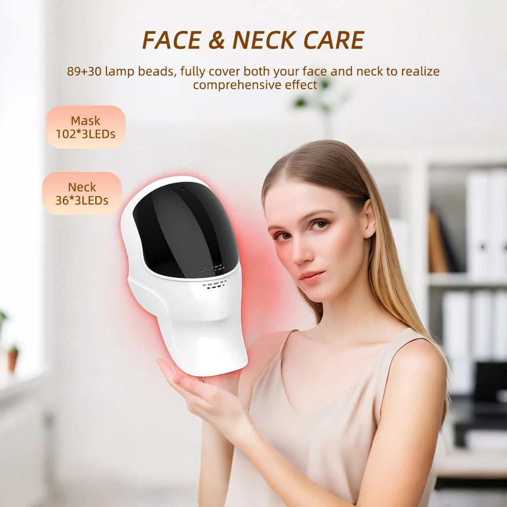 Celestia Beauty™ 7 Colors Led Facial Mask With Neck