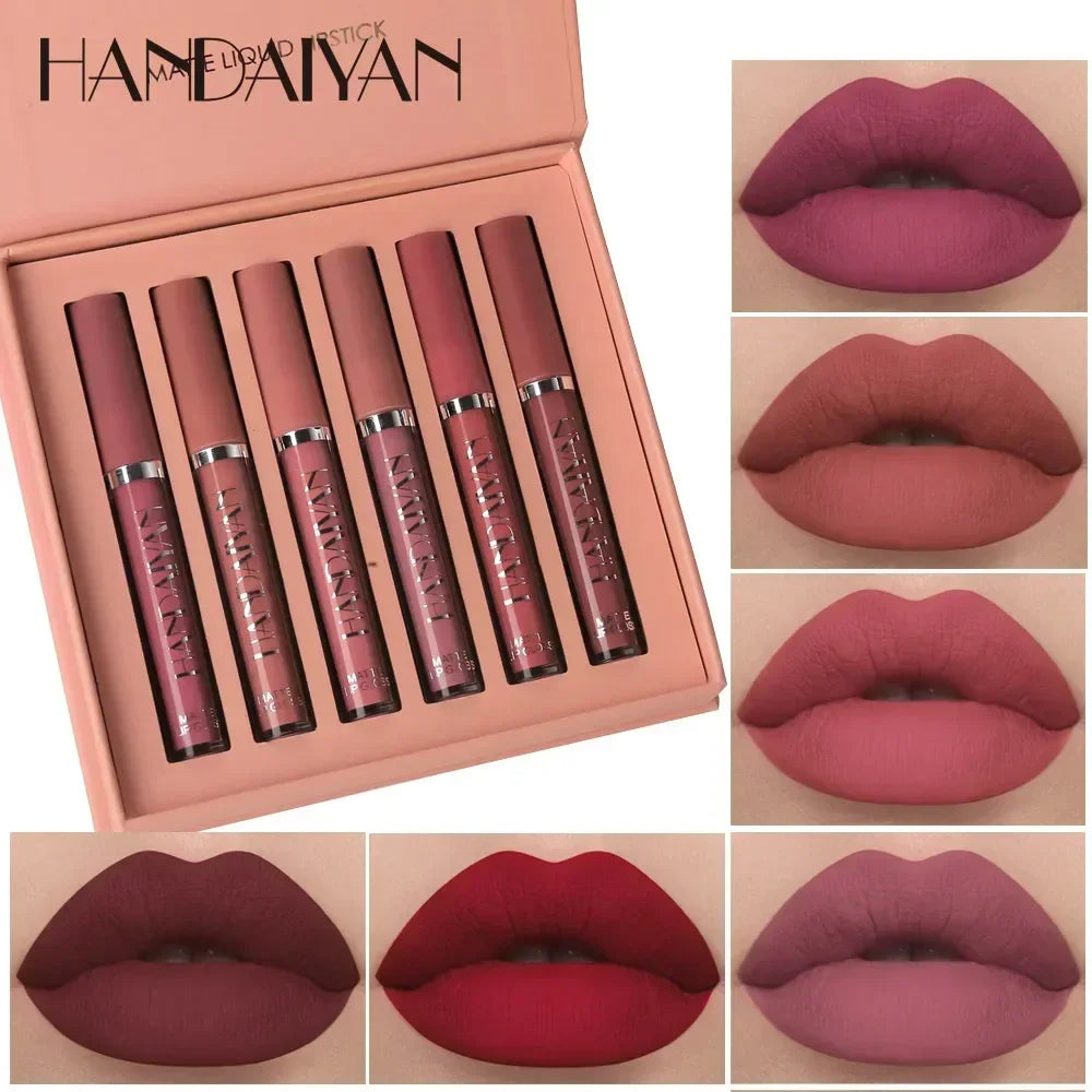 Celestia Beauty™ Signature Matte Lipstick Collection - 6 Piece Set