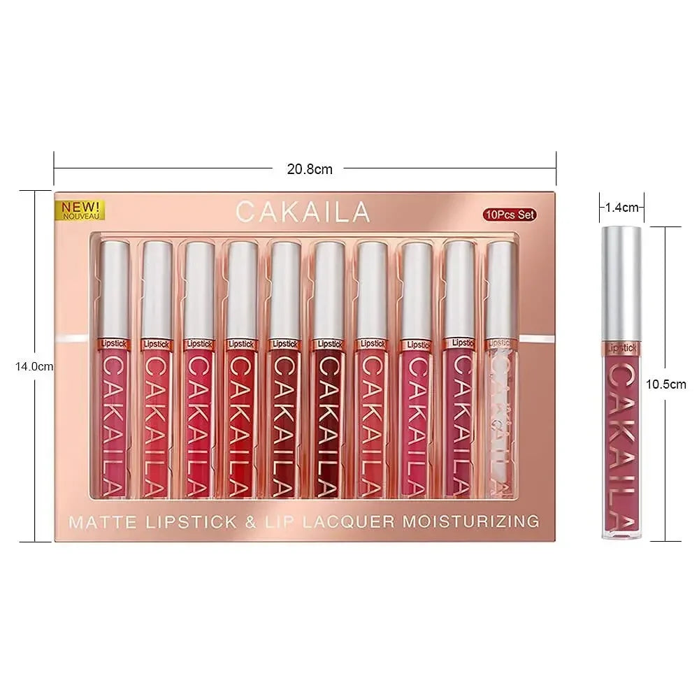 Celestia Beauty™ Liquid Lip Stain Collection - 6/10 Piece Set