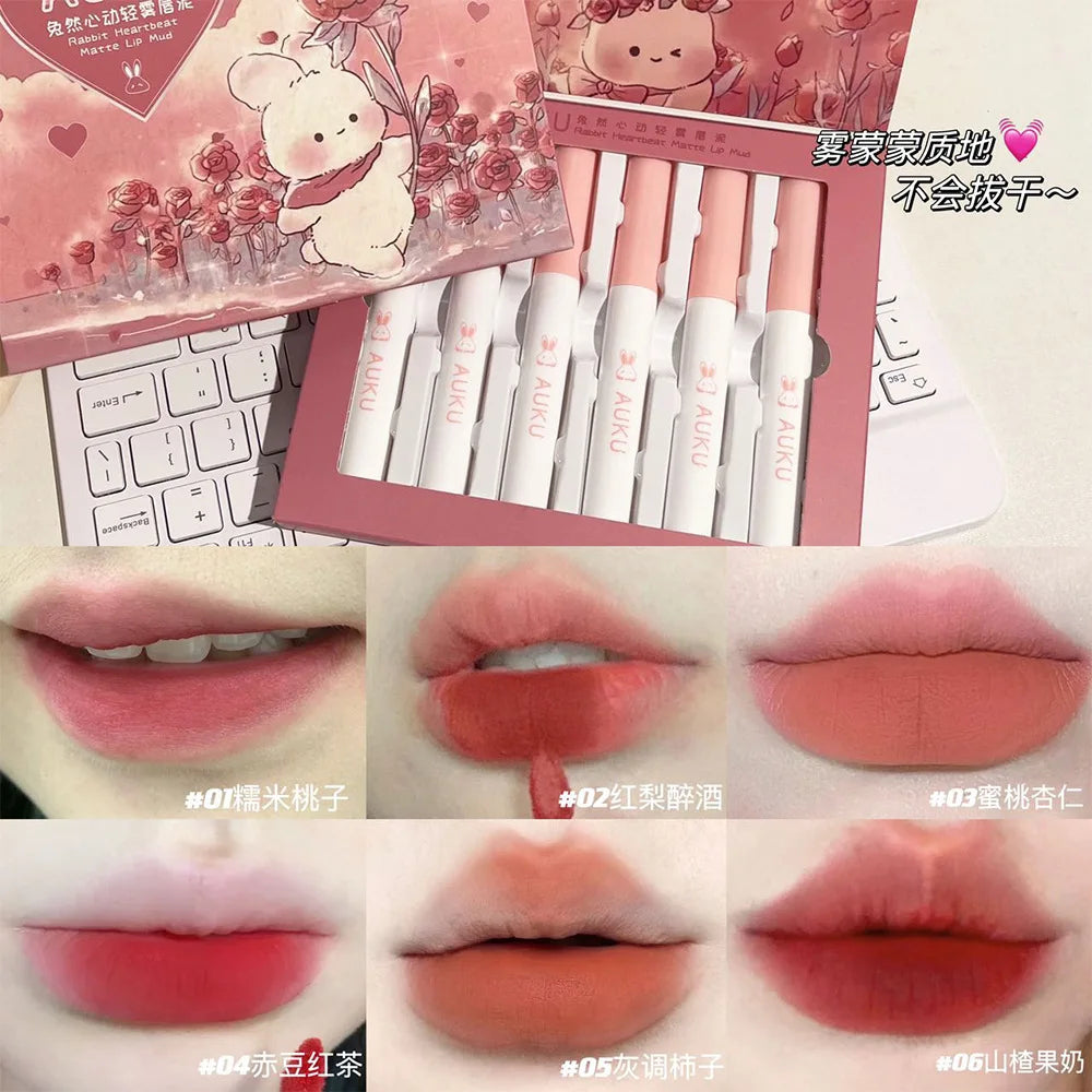 Celestia Beauty™ Kawaii Lipstick Collection - 6 Piece Set
