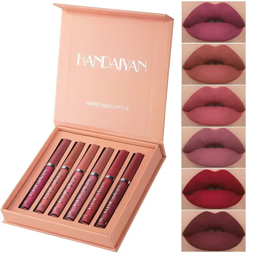 Celestia Beauty™ Signature Matte Lipstick Collection - 6 Piece Set