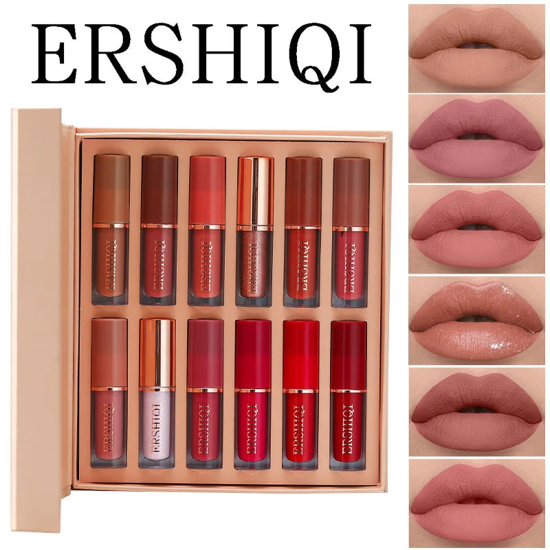 Celestia Beauty™ Matte Liquid Lipstick Kit - 12 Colors