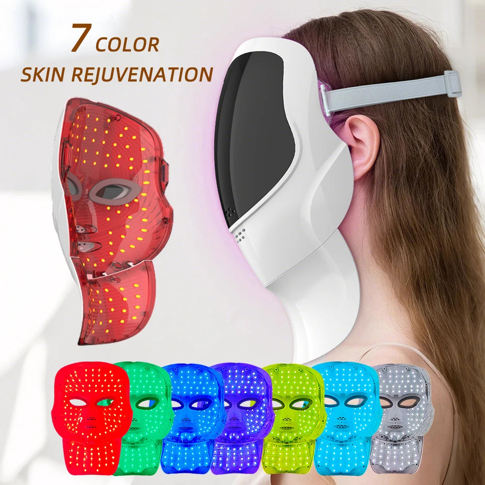 Celestia Beauty™ 7 Colors Led Facial Mask With Neck