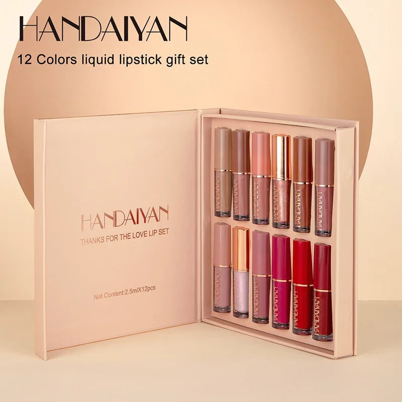 Celestia Beauty™ Matte Liquid Lipstick Kit - 12 Colors