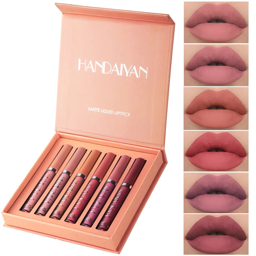 Celestia Beauty™ Signature Matte Lipstick Collection - 6 Piece Set