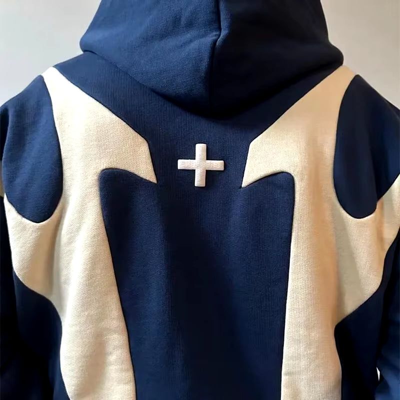 Celestia Beauty™ American Retro Letter Printed Devil Pattern Hoodie
