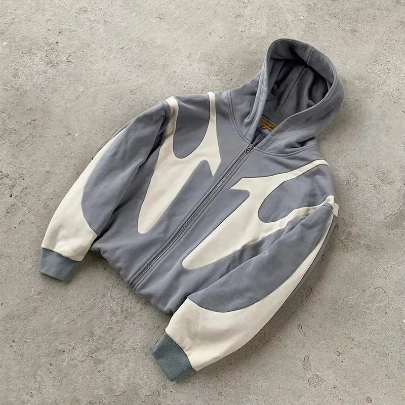 Celestia Beauty™ American Retro Letter Printed Devil Pattern Hoodie