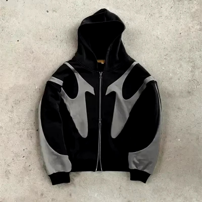 Celestia Beauty™ American Retro Letter Printed Devil Pattern Hoodie