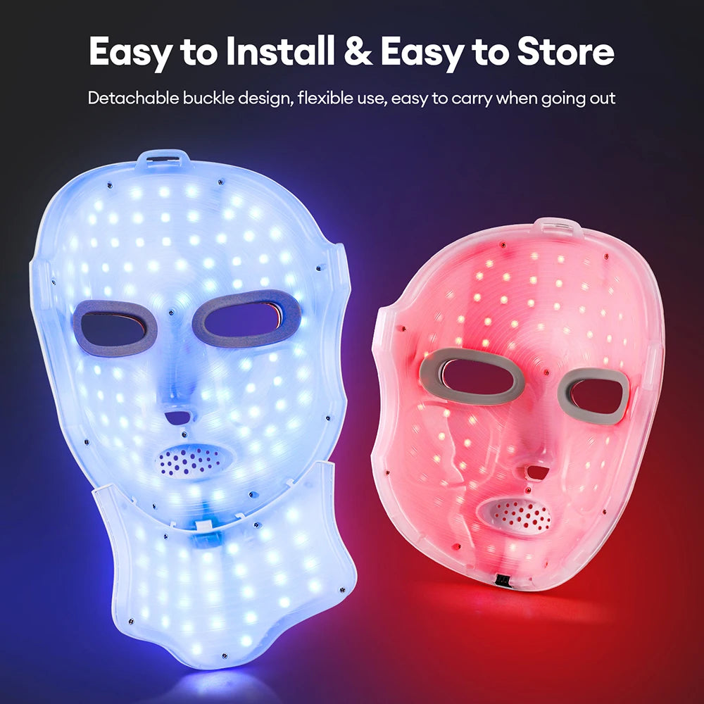 Celestia Beauty™ 7 Colors Led Facial Mask With Neck