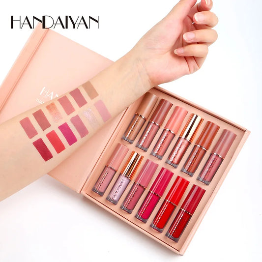 Celestia Beauty™ Matte Liquid Lipstick Kit - 12 Colors