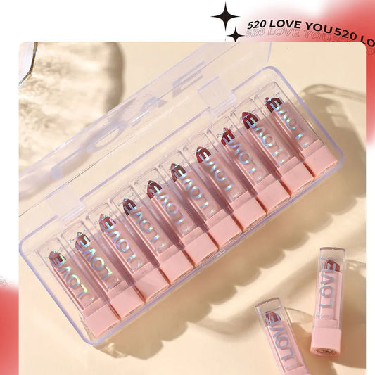 elestia Beauty™ Matte Lipstick Kit - 10 Piece Collection