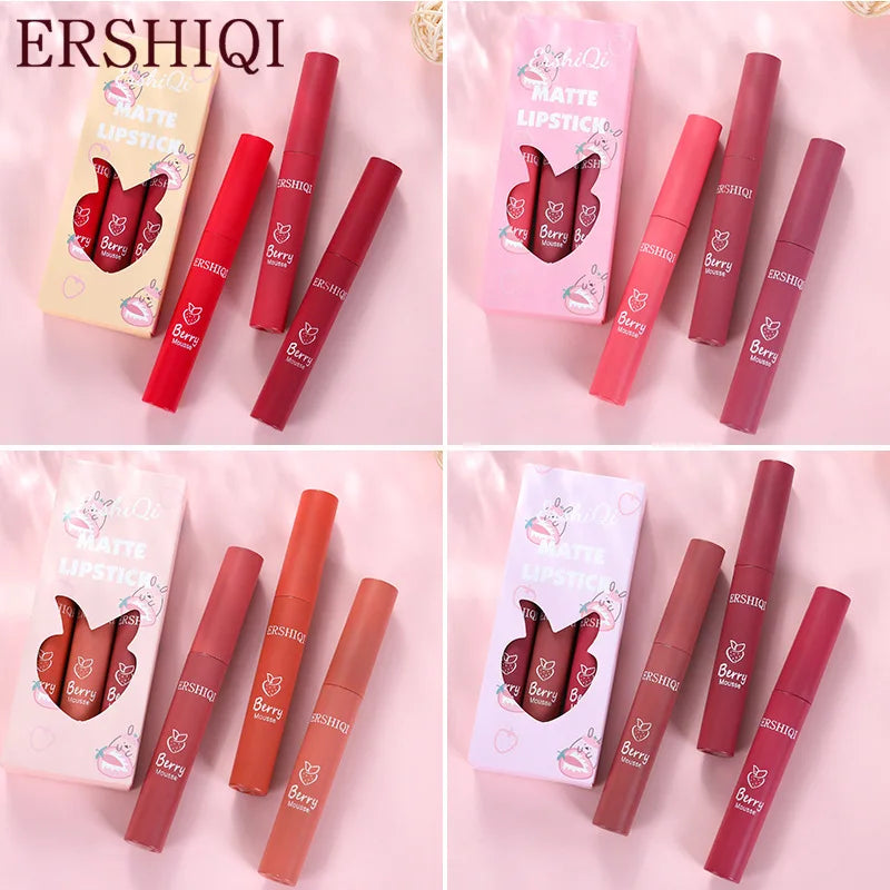 Celestia Beauty™ 24-Hour Matte Liquid Lipstick - 3 Piece Set