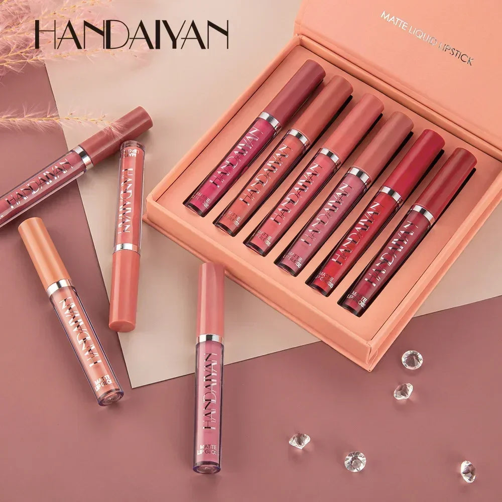 Celestia Beauty™ Signature Matte Lipstick Collection - 6 Piece Set