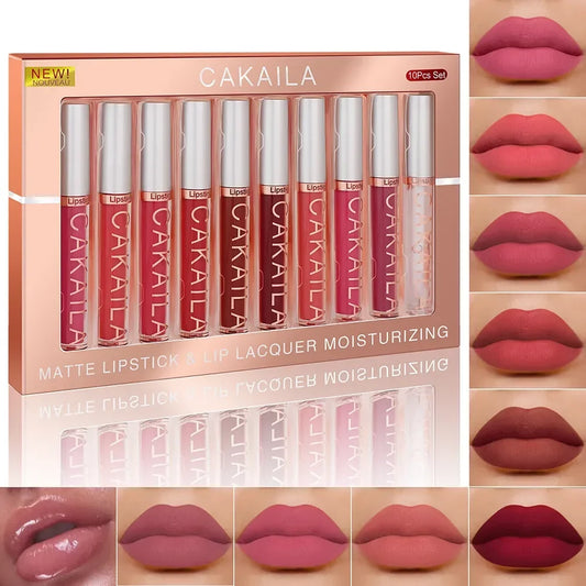 Celestia Beauty™ Liquid Lip Stain Collection - 6/10 Piece Set