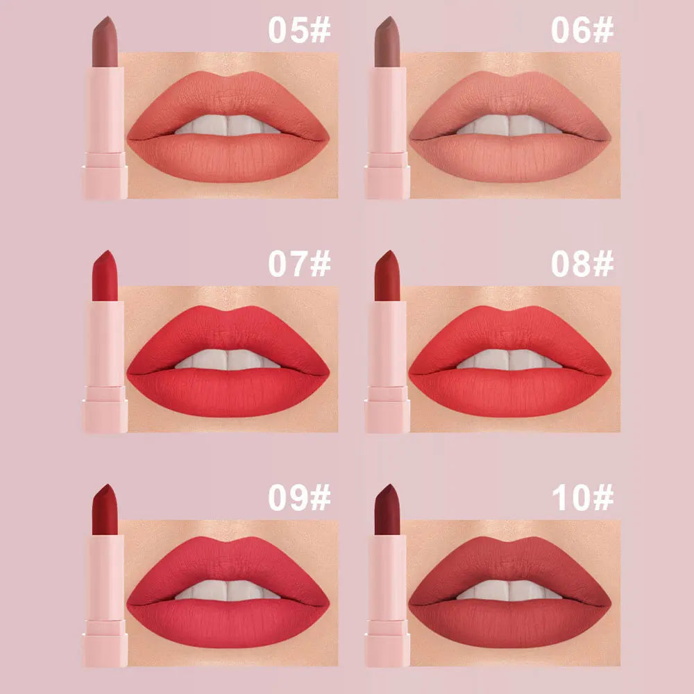 elestia Beauty™ Matte Lipstick Kit - 10 Piece Collection