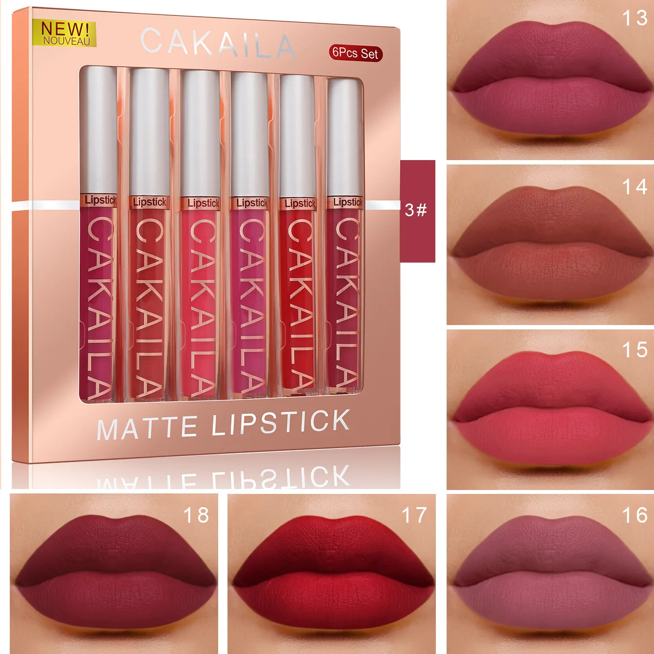 Celestia Beauty™ Liquid Lip Stain Collection - 6/10 Piece Set