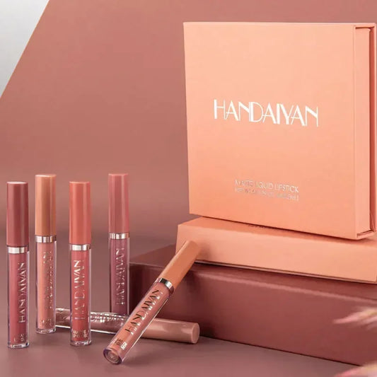 Celestia Beauty™ Signature Matte Lipstick Collection - 6 Piece Set