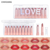 elestia Beauty™ Matte Lipstick Kit - 10 Piece Collection