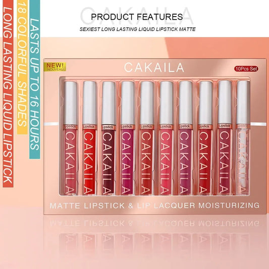 Celestia Beauty™ Liquid Lip Stain Collection - 6/10 Piece Set